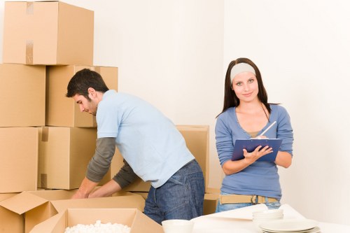 Example storage job pricing for flats and businesses in Farringdon