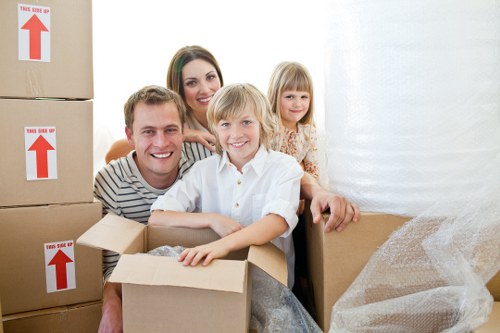 Compact removal van loaded for a Farringdon move