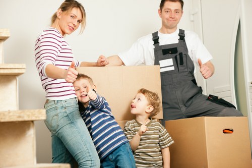 Careful loading for a flat removals service in Farringdon
